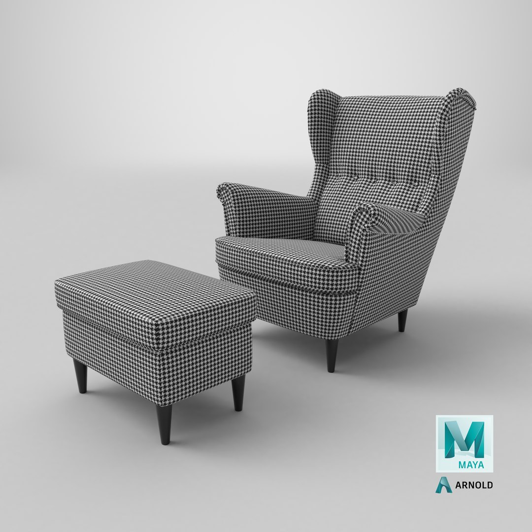IKEA Strandmon Vibberbo Armchair and Pouf 3D https://p.turbosquid.com/ts-thumb/dn/lYTSu5/0O/stemcell_maya_arnold_render/png/1762185948/1920x1080/fit_q87/a58365521ac44e70759e98e63750374c177ceaea/stemcell_maya_arnold_render.jpg