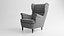 IKEA Strandmon Vibberbo Armchair and Pouf