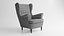 IKEA Strandmon Vibberbo Armchair and Pouf
