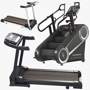 3D GYM Running Machine and Stepmill model