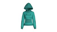 Girls Hooded Sweatshirt With Dual Zipper Pockets