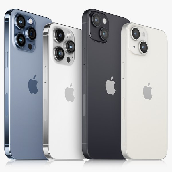 Apple iPhone 15、15 Plus、15 Pro、15 Pro MAX v23Dモデル TurboSquid 2104420