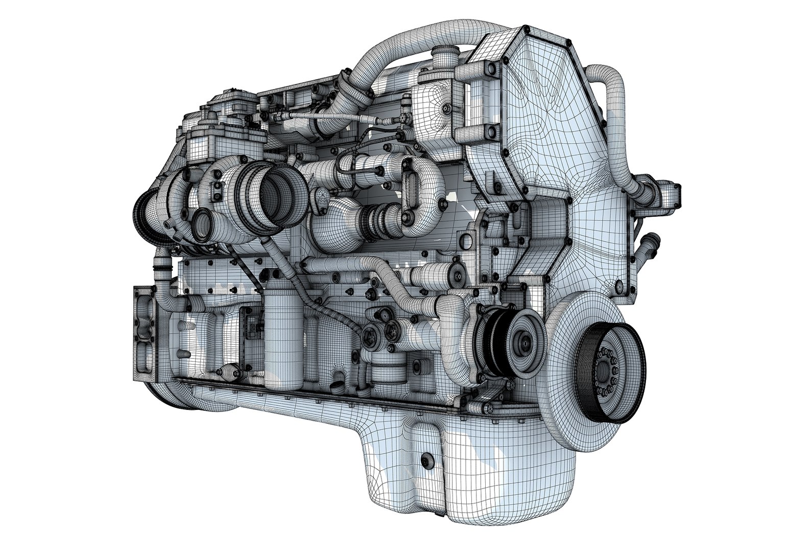 3D Model Truck Engine - TurboSquid 1299805