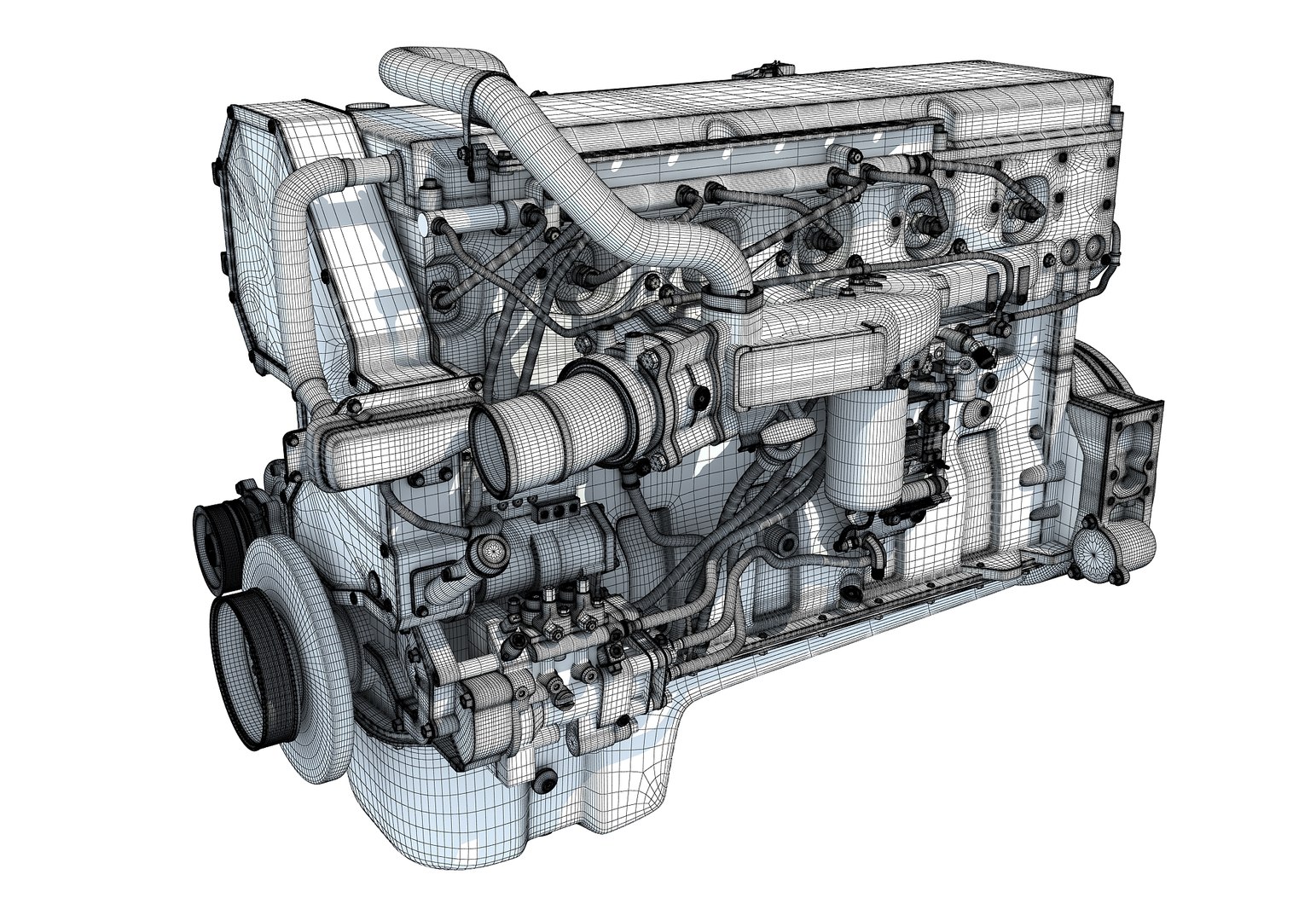 3D Model Truck Engine - TurboSquid 1299805