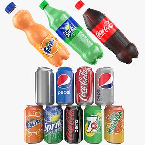 3D cans soda model