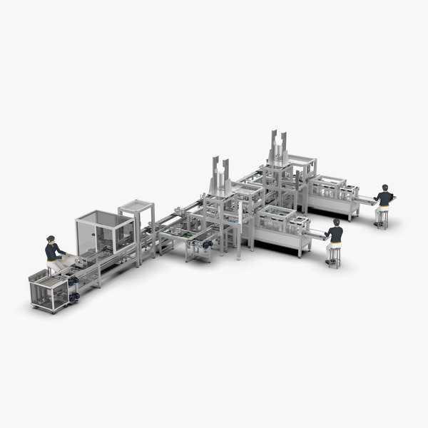 3D Automatic Soft Package Module Welding Line - TurboSquid 2010263