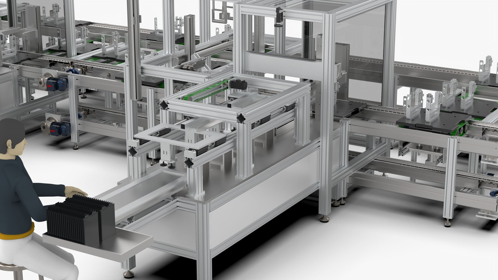 3D Automatic Soft Package Module Welding Line - TurboSquid 2010263