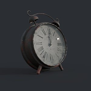 clock alarm vintage 3D model