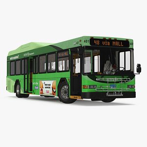 3d model gillig floor hybrid bus
