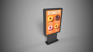 Donut Sign 3D model