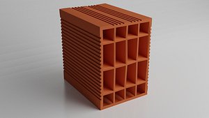 clay red 3D model