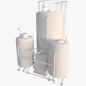3d model industrial tank type 1