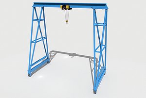 3D model industrial crane
