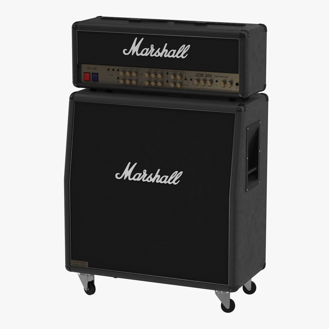 Guitar Amplifier Marshall 3D Model 3D model preview
