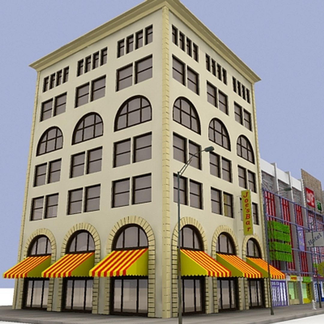 Commercial Building 3d Model