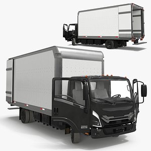 Electric Cargo Truck 176 Inch Rigged model