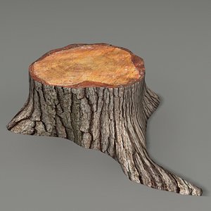 tree stump 3d model