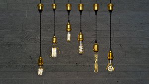 Chandelier and INDUSTRIAL lamps model collection