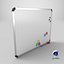 Customizable Wall-Mounted Whiteboard - Rectangular Metal Writing Board