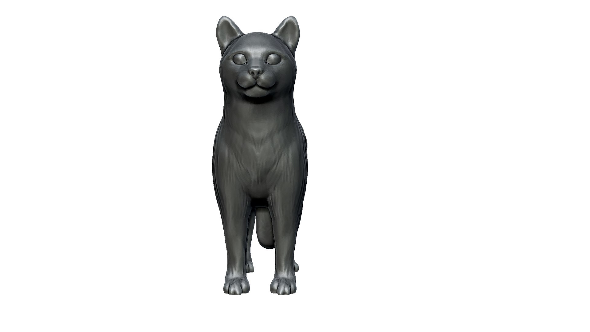 Cat For 3d Printing 3D TurboSquid 2282981