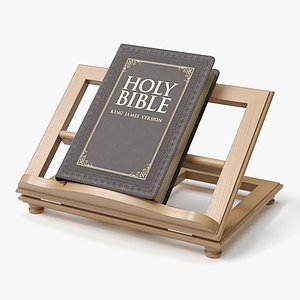realistic holy bible book 3D model