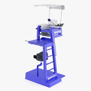 3D Professional Tennis Umpire Chair with Camera Spectrum model