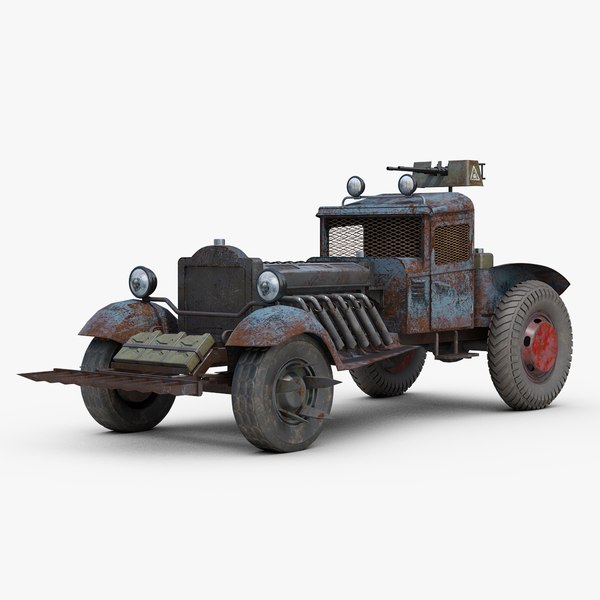 Post Apocalyptic Hot Rod 3D model