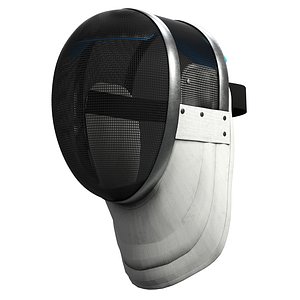 3D fencing helmet model