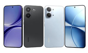 3D Xiaomi Redmi Turbo 5 Max Blue And Xiaomi REDMI Turbo 5 Black model
