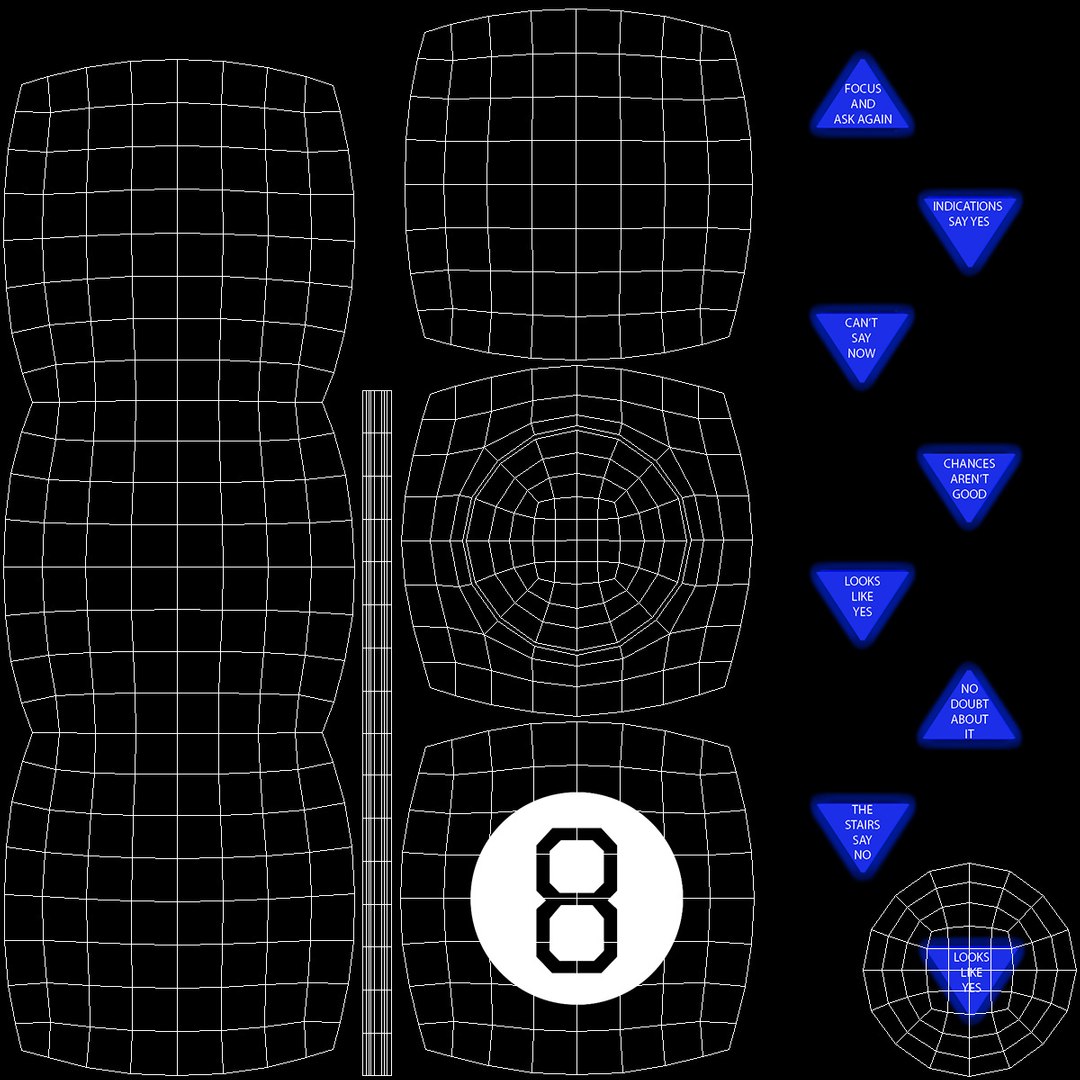 3D Magic 8 Ball Yes Answer model https://p.turbosquid.com/ts-thumb/do/jZHgmJ/jA/magic_8_ball_yes_answer_018/jpg/1764602713/1920x1080/fit_q87/7200ce00b9c8192a9152341b101827e22eae1579/magic_8_ball_yes_answer_018.jpg