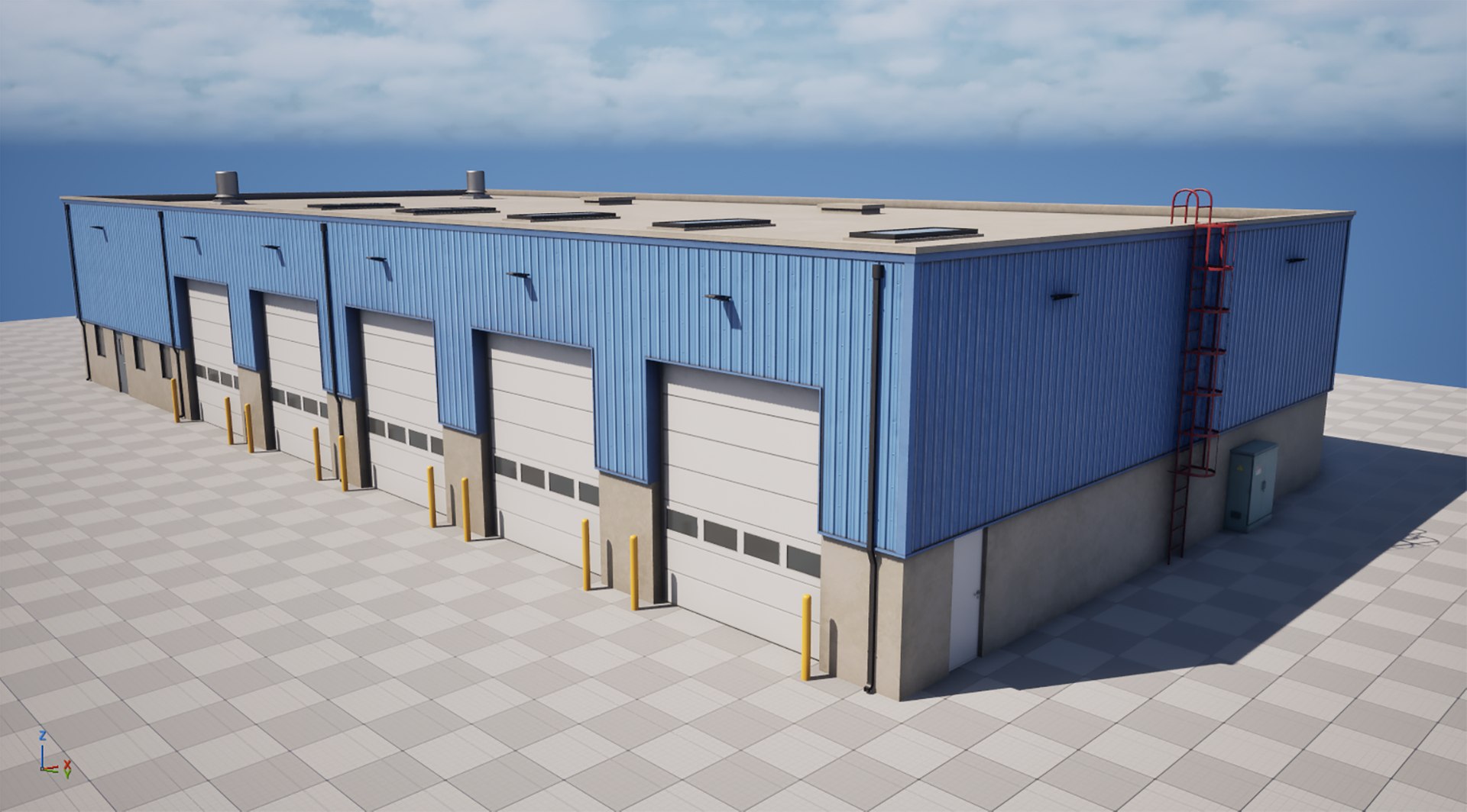 3D Blue Warehouse Building 66 PBR Low Poly model https://p.turbosquid.com/ts-thumb/do/k8wSJt/2E/screenshot20260529152633/png/1780056964/1920x1080/fit_q87/a5616938ff6418c768f44d877715228e59547ed1/screenshot20260529152633.jpg