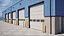 Blue Warehouse Building 66 PBR Low Poly