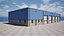 Blue Warehouse Building 66 PBR Low Poly
