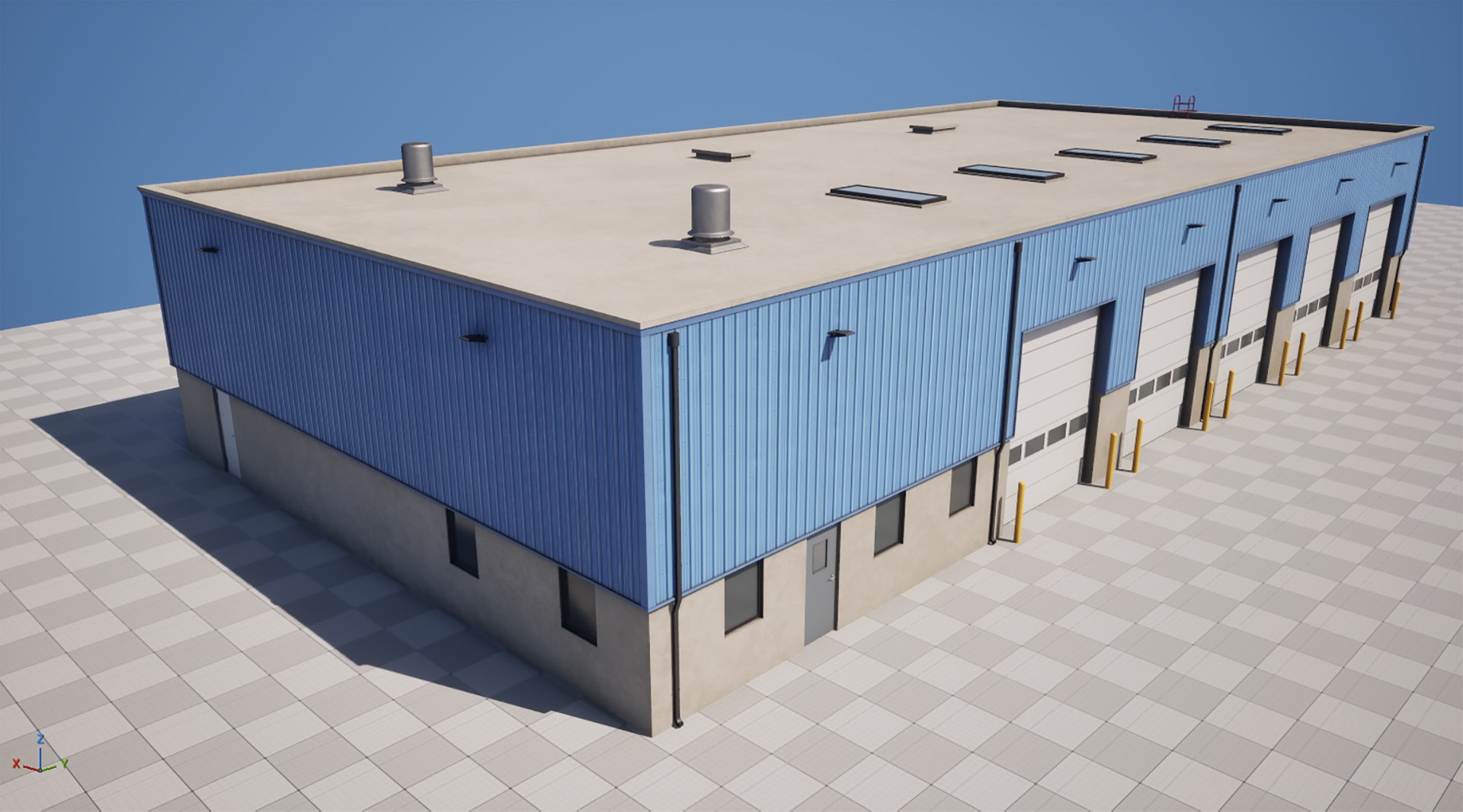 3D Blue Warehouse Building 66 PBR Low Poly model https://p.turbosquid.com/ts-thumb/do/k8wSJt/St/screenshot20260529152726/png/1780056965/1920x1080/fit_q87/469a63211cad4e6de4f3356e57a445dc08bda415/screenshot20260529152726.jpg