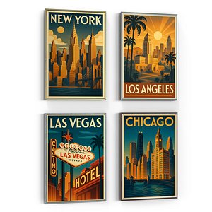 Picture with frame N-010 3D model