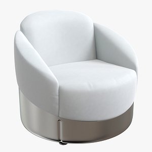 3D longhi chair astrea white