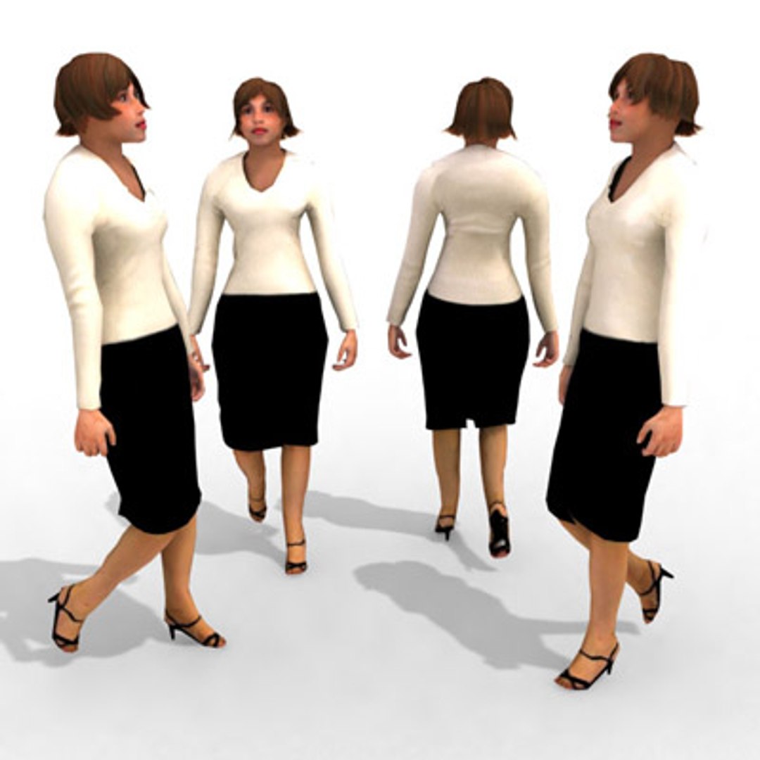 - Business Female 3d Max