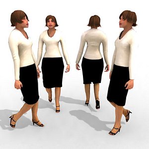 - business female 3d max