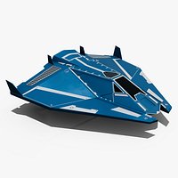 Futuristic Spaceship 03