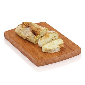 3d model sliced bread