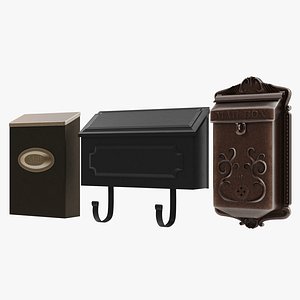3d 3ds wall mount mailboxes