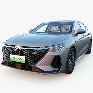 3D 2025 Chery FulWin A8 with lowpoly interior model