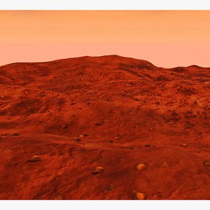 surface mars landscape 3d model