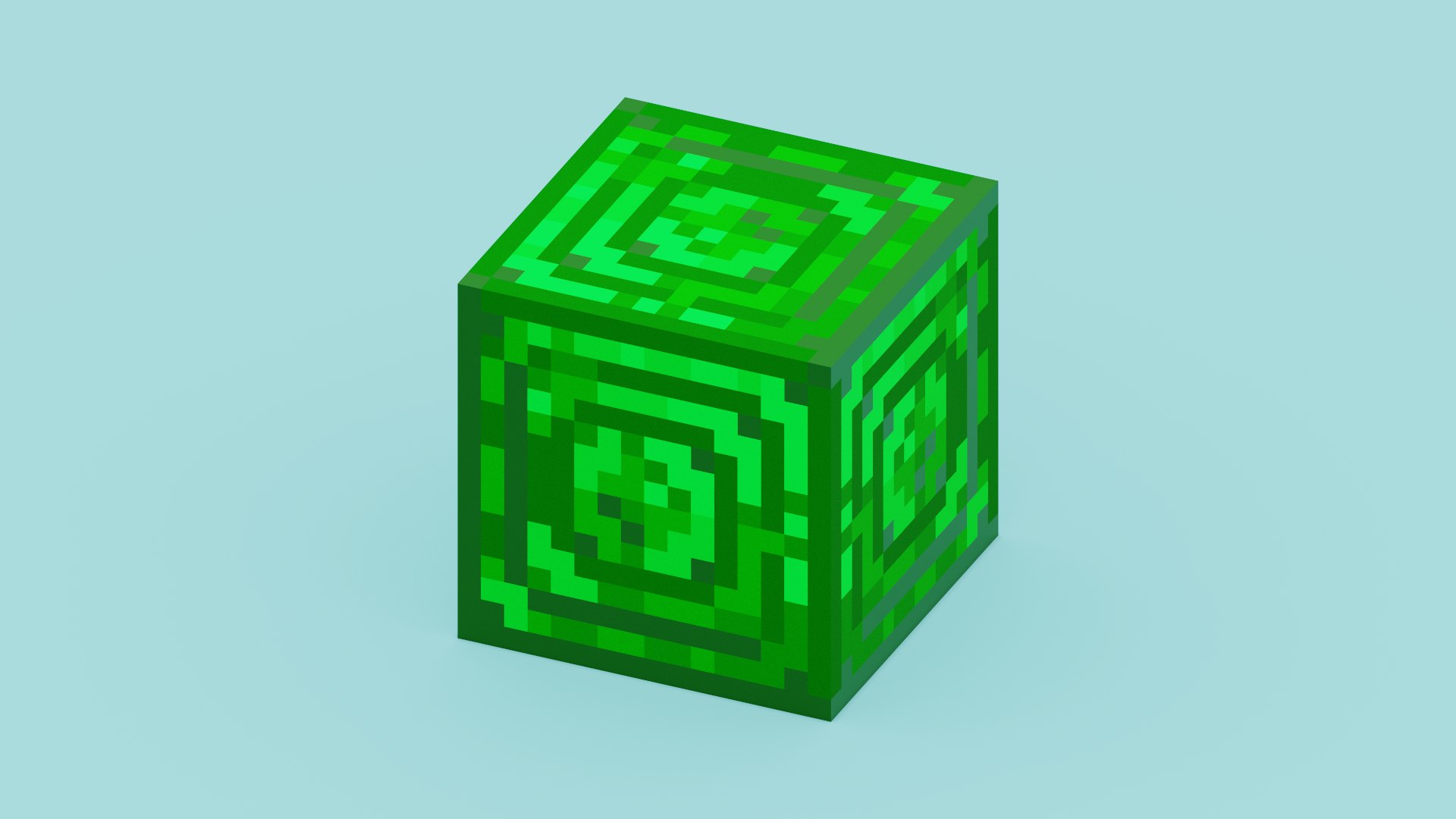 3D Minecraft Emerald Block - TurboSquid 2070124