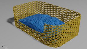 Pet basket OBJ and BLEND 3D