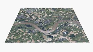 Netherlands landscape towns model
