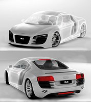 R8 52 FSI Quattro 3D Model