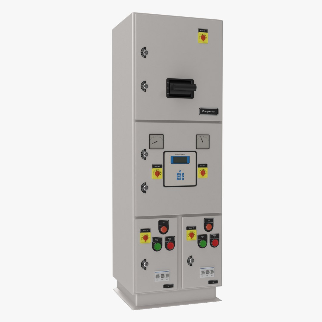 Industrial Electrical Panel 3 3D model preview