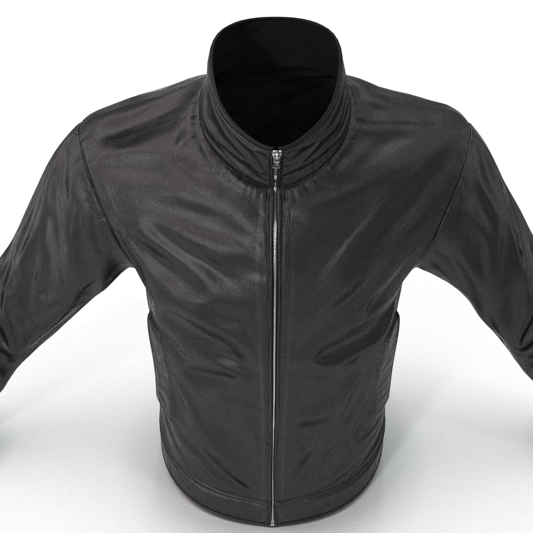 3d mens leather jacket