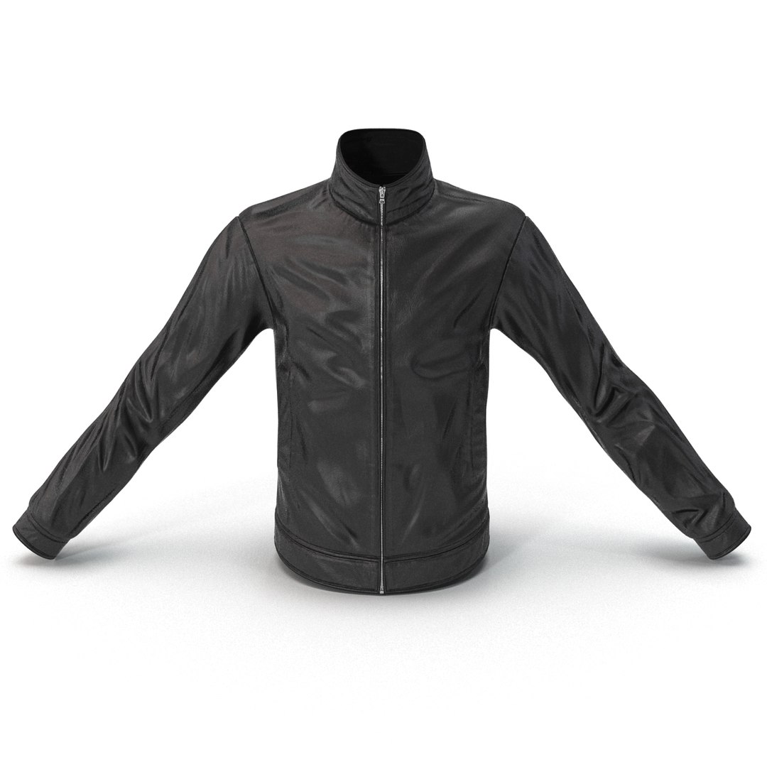 3d mens leather jacket